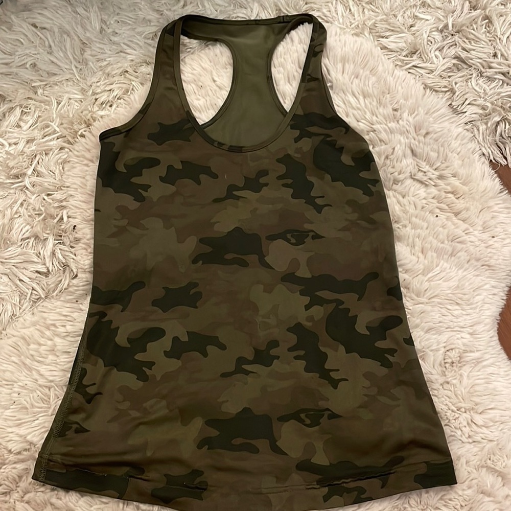 Lululemon Camo Fitted Tank Top